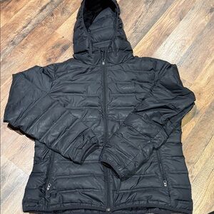 Columbia Black Down Hooded Jacket